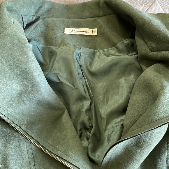 M. Fashion Faux Suede Moto Jacket Size M - Picture 9 of 9